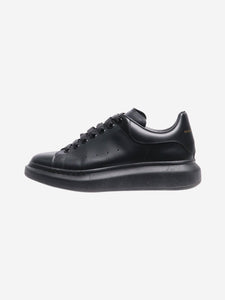 Alexander McQueen Black oversized leather trainers - size EU 40 (UK 7)