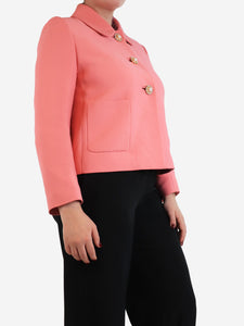 Miu Miu Pink jacket with pearl buttons - size UK 12