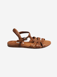 Miu Miu Brown strappy open toe sandals