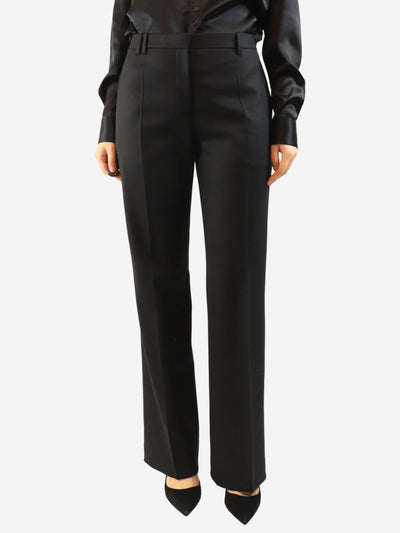 Black straight-leg trousers - size UK 10 Trousers The Row 