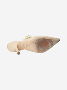 Christian Dior Beige J'Adior pointed toe slingbacks - size EU 36.5