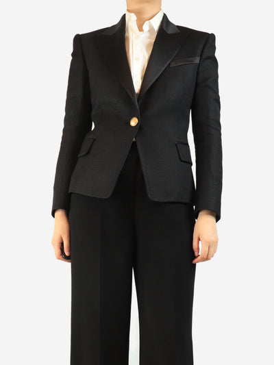 Black single-breasted blazer - size UK 12 Coats & Jackets Balmain 