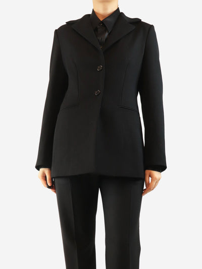Black single-breasted wool blazer - size UK 10 Coats & Jackets The Row 