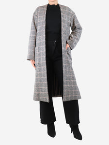 Nico. Nicholson and Nicholson Black check coat - size UK 10