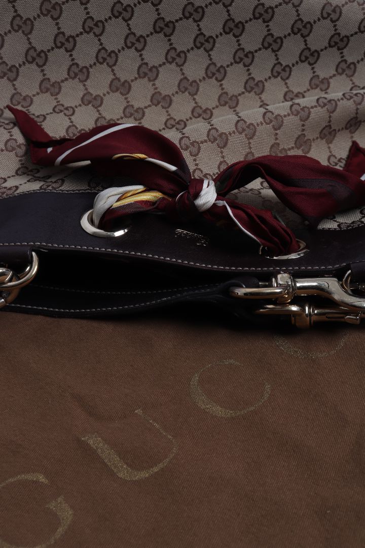 Brown GG canvas Positano tote bag