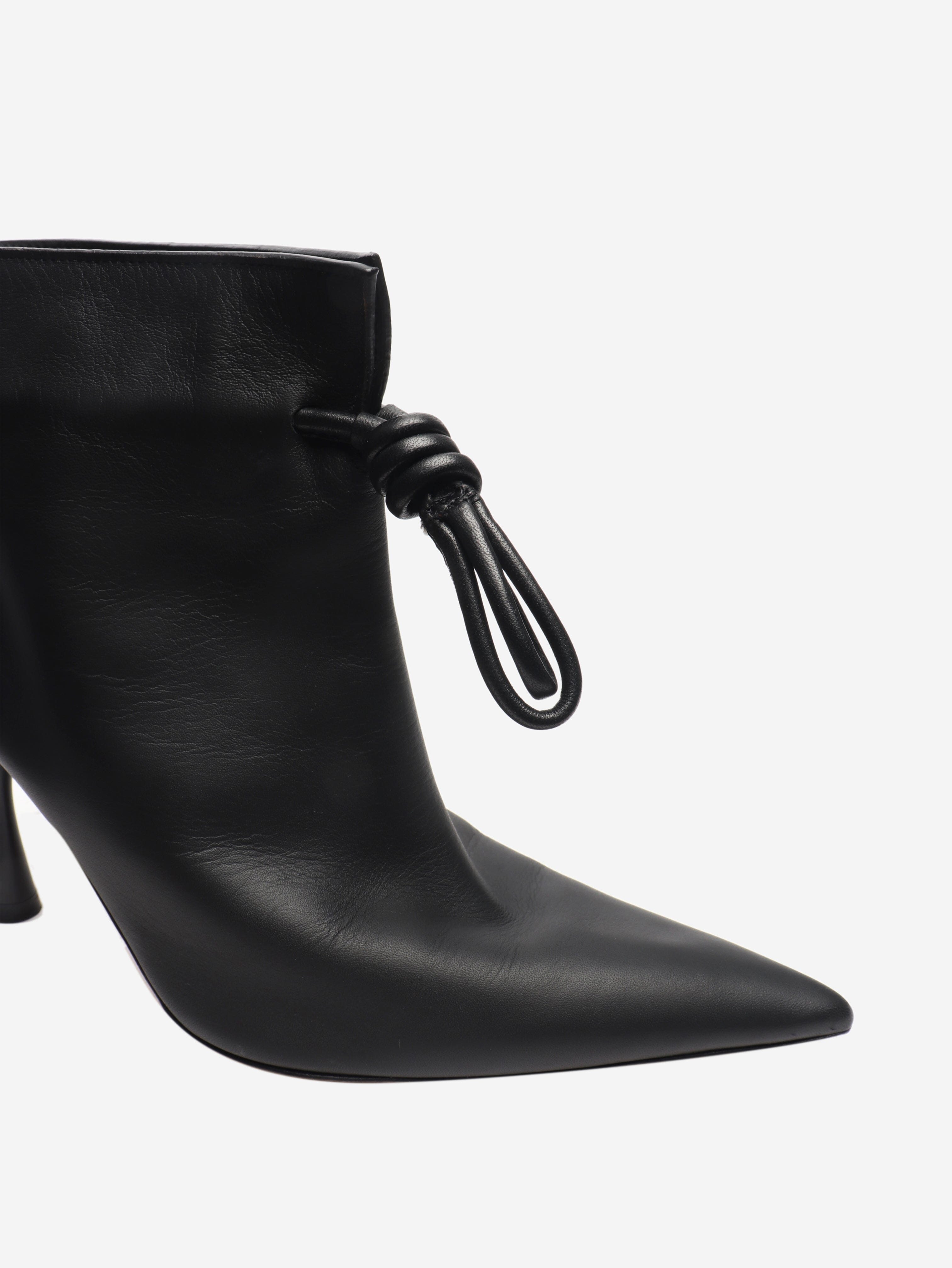 Black Flamenco leather ankle boots - size EU 38 Boots Loewe 
