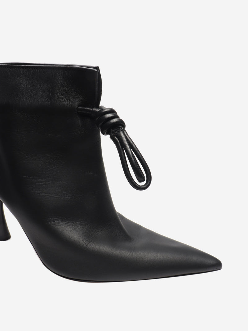 Black Flamenco leather ankle boots - size EU 38 Boots Loewe 