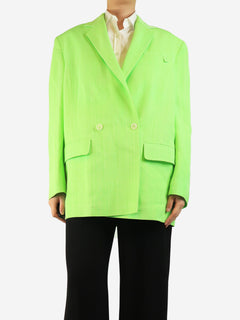 Neon green La Veste Marino blazer - size UK 10 Coats & Jackets Jacquemus 