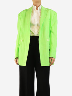Neon green La Veste Marino blazer - size UK 10 Coats & Jackets Jacquemus 