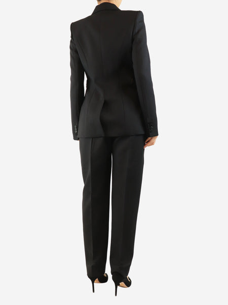Black tuxedo blazer and trouser set - size UK 10 alternate image