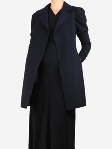 Bamford Navy sleeveless reversible coat - size UK 8