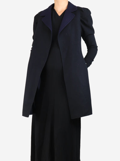 Navy sleeveless reversible coat - size UK 8 Coats & Jackets Bamford 