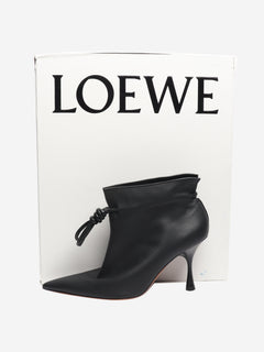 Black Flamenco leather ankle boots - size EU 38 Boots Loewe 