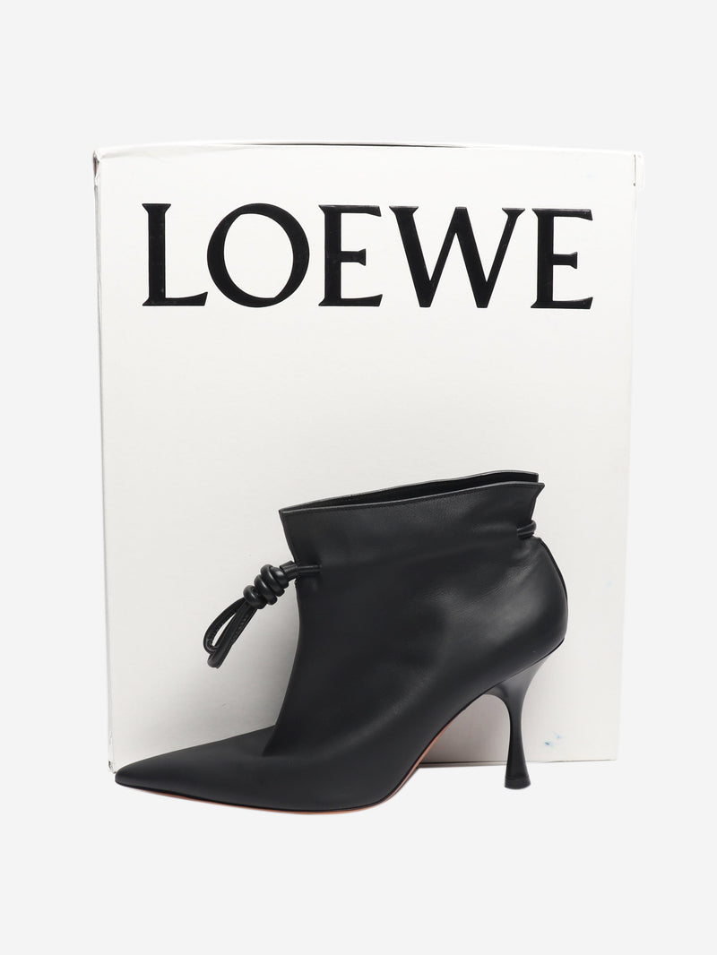 Black Flamenco leather ankle boots - size EU 38 Boots Loewe 