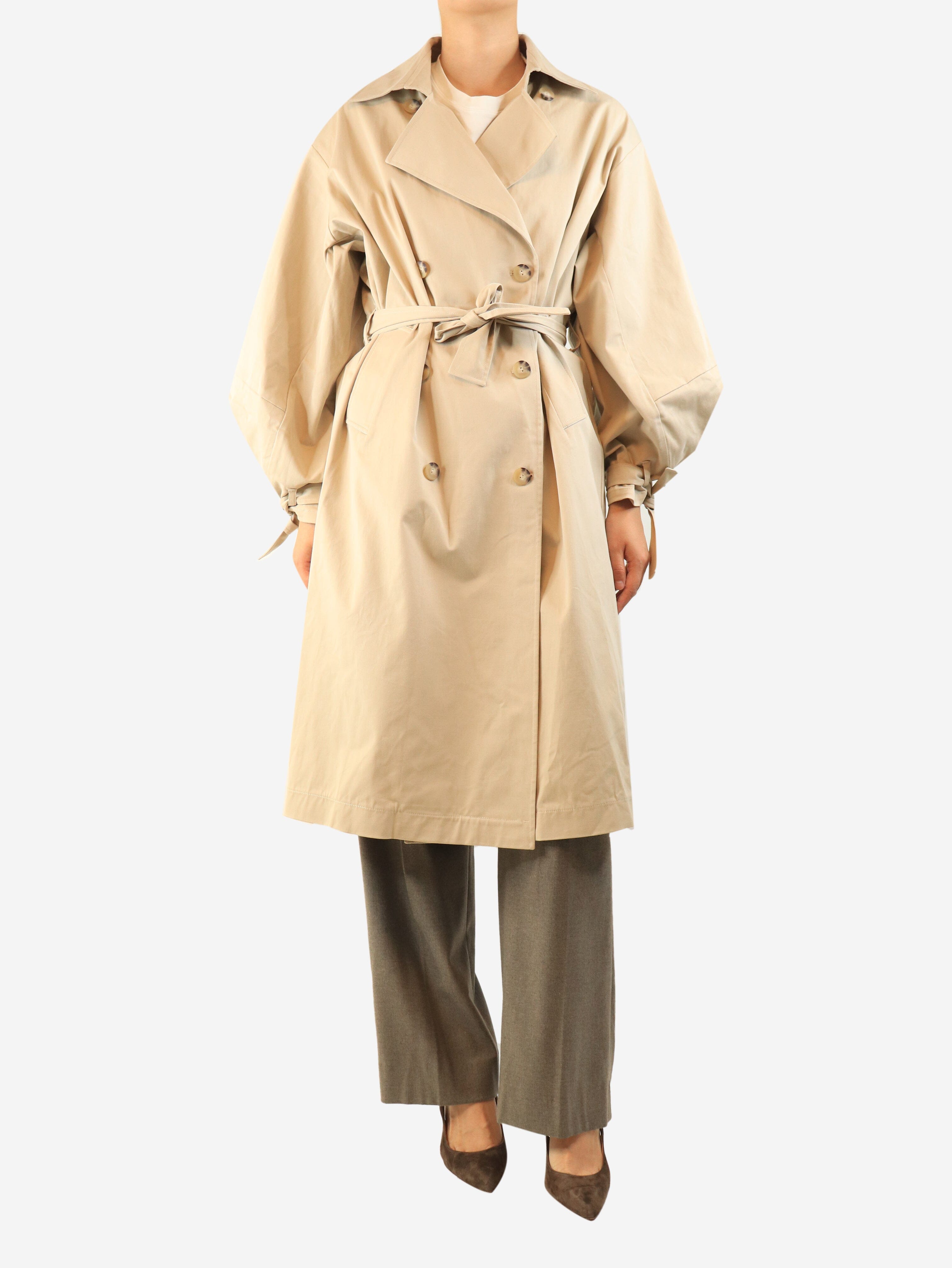Neutral belted trench coat - One size Coats & Jackets SoSUE 