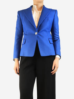 Blue single-breasted blazer - size UK 12 Coats & Jackets Balmain 