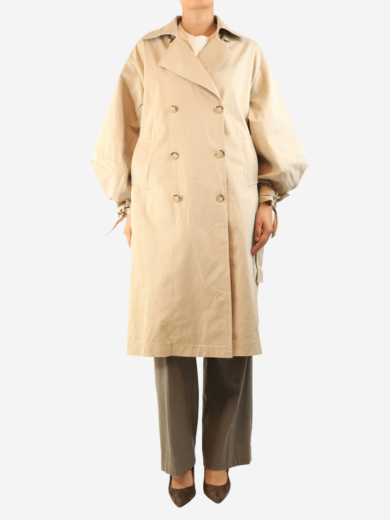 Neutral belted trench coat - One size Coats & Jackets SoSUE 
