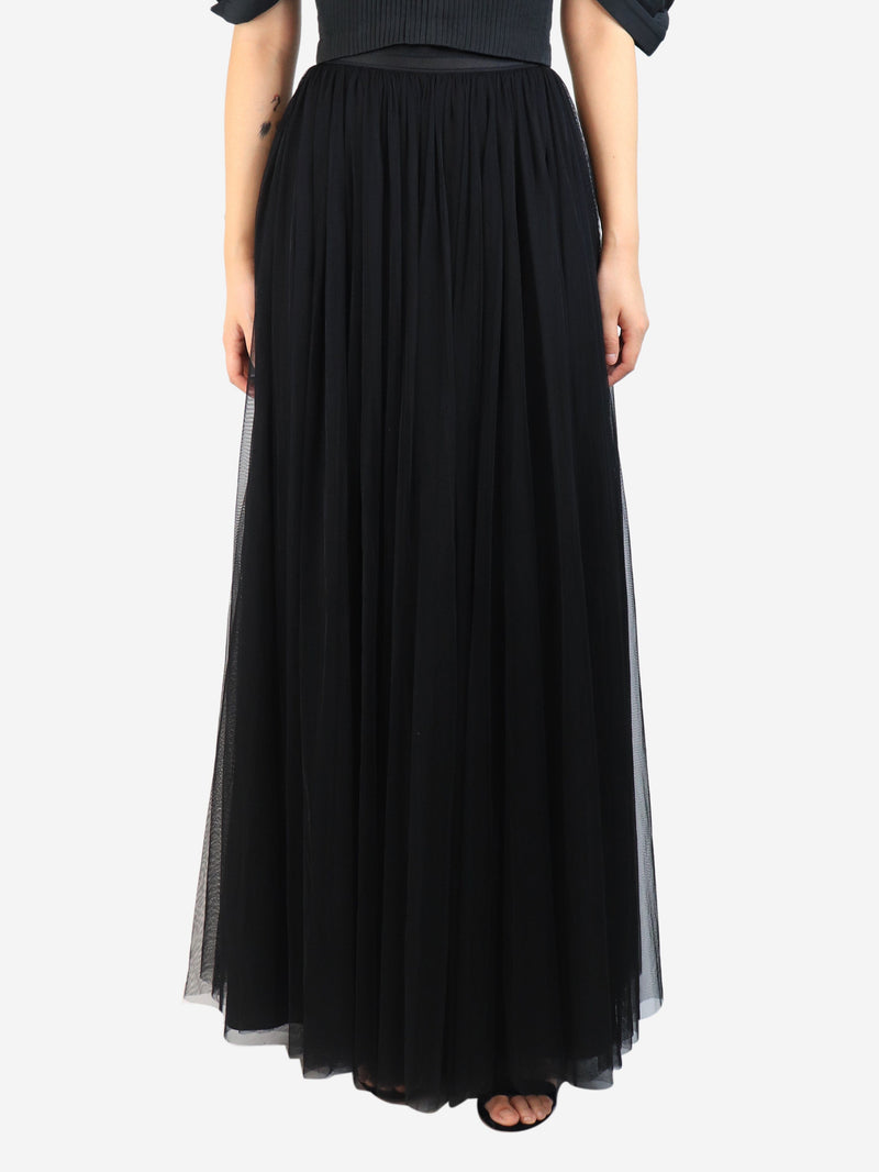 Black tulle maxi skirt - size UK 8 Skirts Needle & Thread 