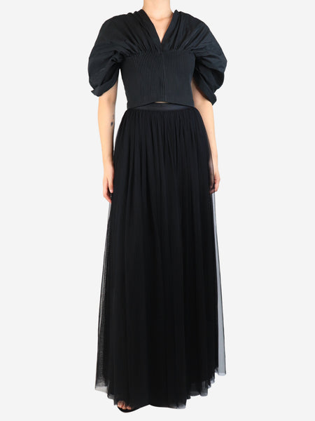 Black tulle maxi skirt - size UK 8 alternate image