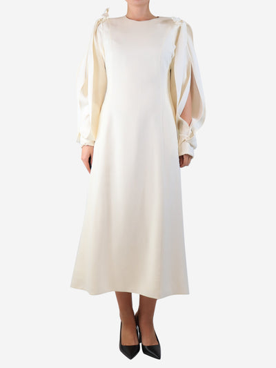 Cream Carlotta cape gown - size Dresses Gabriela Hearst 