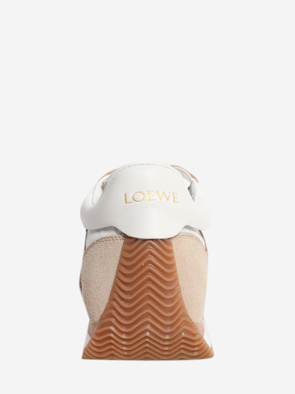White and beige nylon and suede Flow Runner trainers - size EU 37 Trainers Loewe 