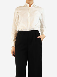White Yuppy cotton shirt - size UK 10 Tops Amina Rubinacci 