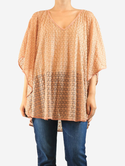 Pink lurex shawl - One size Beachwear Melissa Odabash 