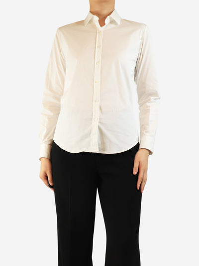 White Yuppy cotton shirt - size UK 10 Tops Amina Rubinacci 