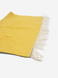 Johnstons of Elgin Multicolour gradient cashmere fringed scarf