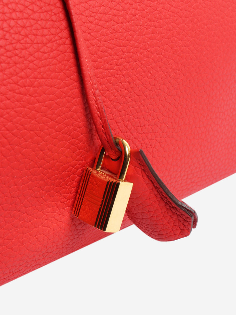 Red Birkin 30 bag Top Handle Bags Hermes 