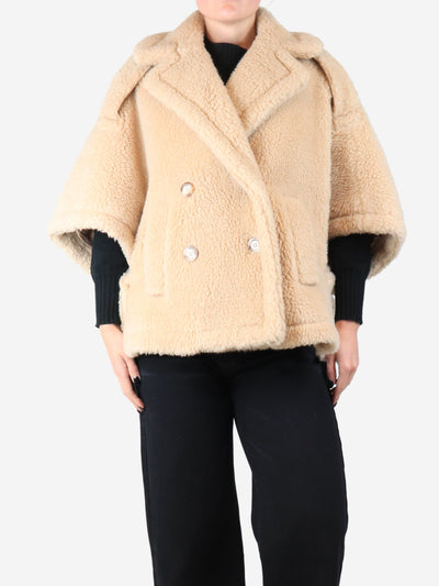 Neutral teddy camel wool coat - size S Coats & Jackets Max Mara 