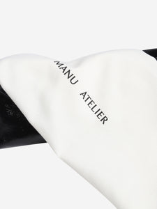 Manu Atelier Black oversized Papillon clutch