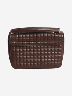 Brown medium leather quilted C bag Cross-body bags Celine 