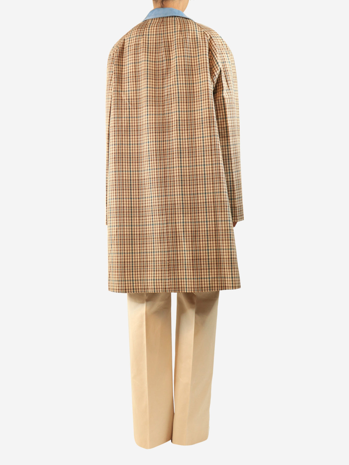 Brown check wool coat - size UK 10 Coats & Jackets Marni 