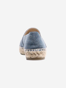 Chanel Blue denim two-tone CC Espadrilles - size EU 37