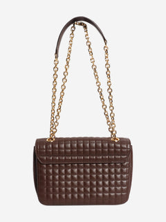 Brown medium leather quilted C bag Cross-body bags Celine 