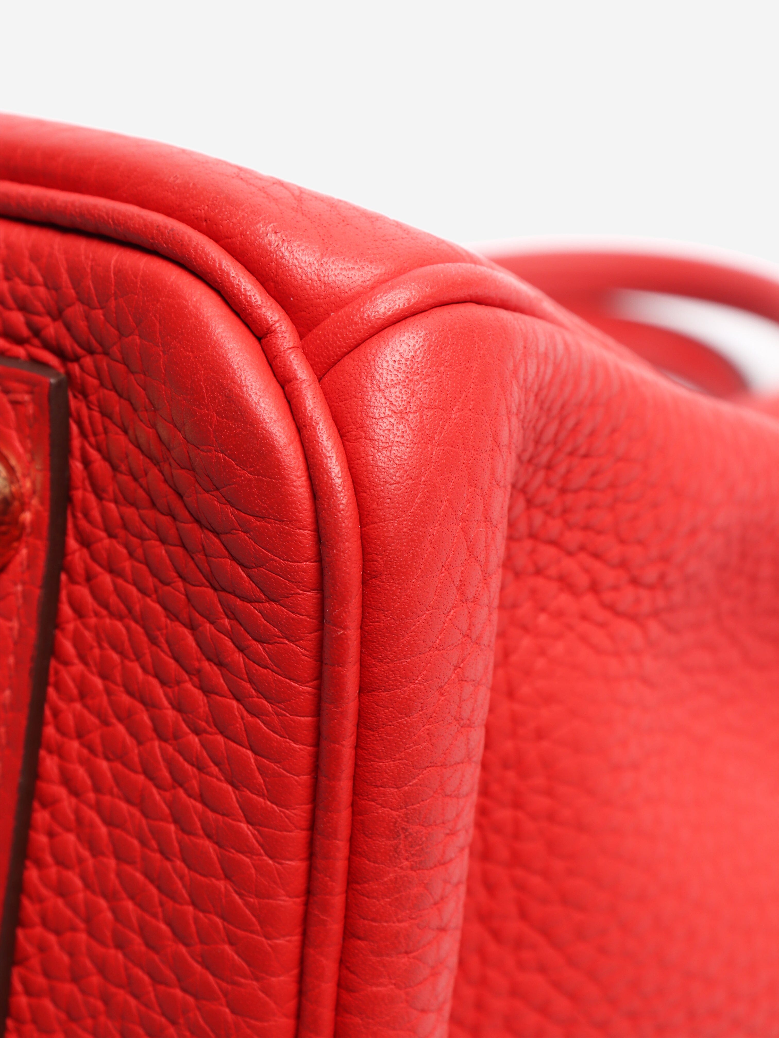Red Birkin 30 bag Top Handle Bags Hermes 