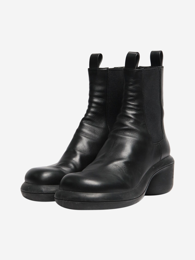 Black leather chelsea boots - UK 6.5 Boots Jil Sander 