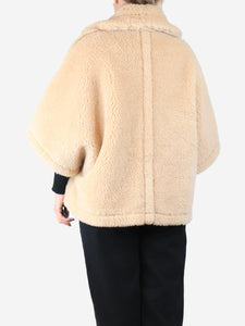 Max Mara Neutral teddy camel wool coat - size S