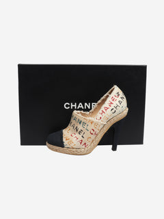 Multicolour espadrilles heels - size EU 36.5