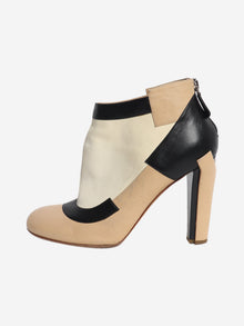 Multicolour tri-colour ankle boots - size EU 39.5 Boots Chanel 