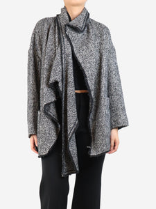 Isabel Marant Etoile Grey Hopsack cape - size UK 8