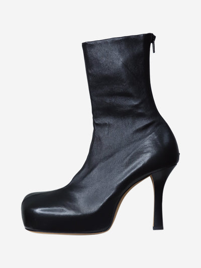 Black concealed platform leather boots - size EU 41 Boots Bottega Veneta 