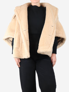 Max Mara Neutral teddy camel wool coat - size S