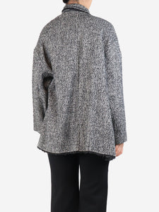 Isabel Marant Etoile Grey Hopsack cape - size UK 8