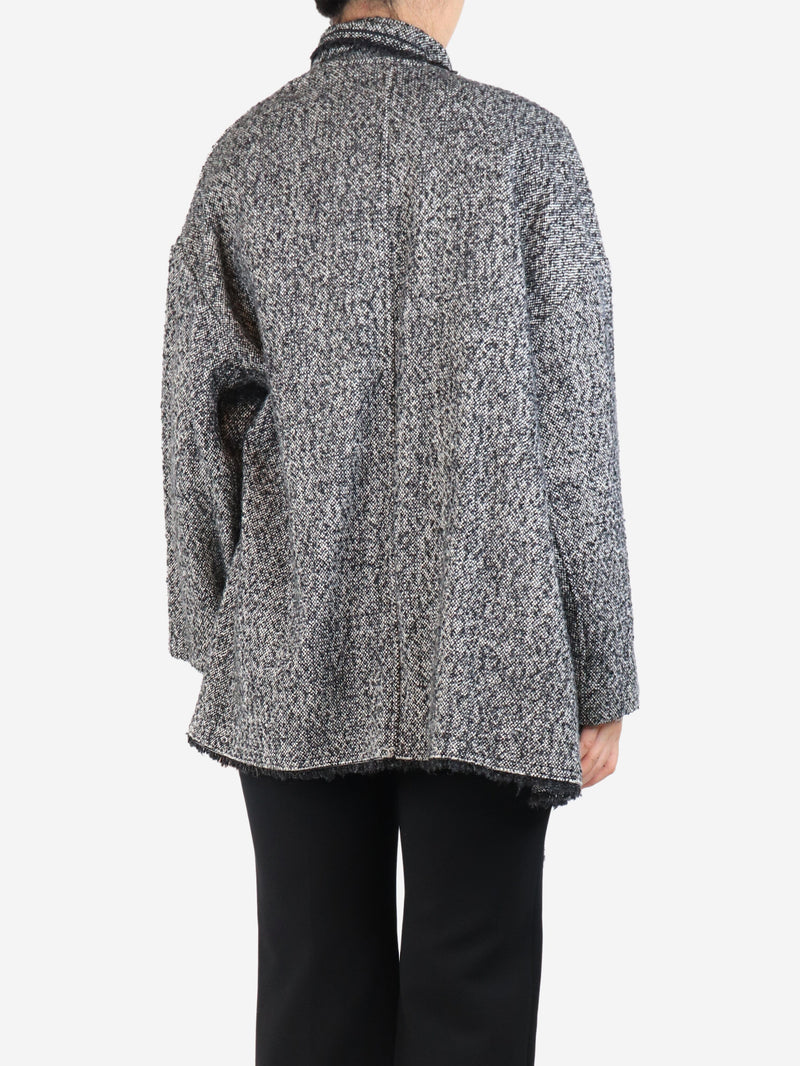 Grey Hopsack cape - size UK 8 Coats & Jackets Isabel Marant Etoile 