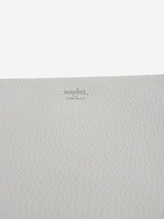 Grey leather zipped pouch Clutch bags Moynat 