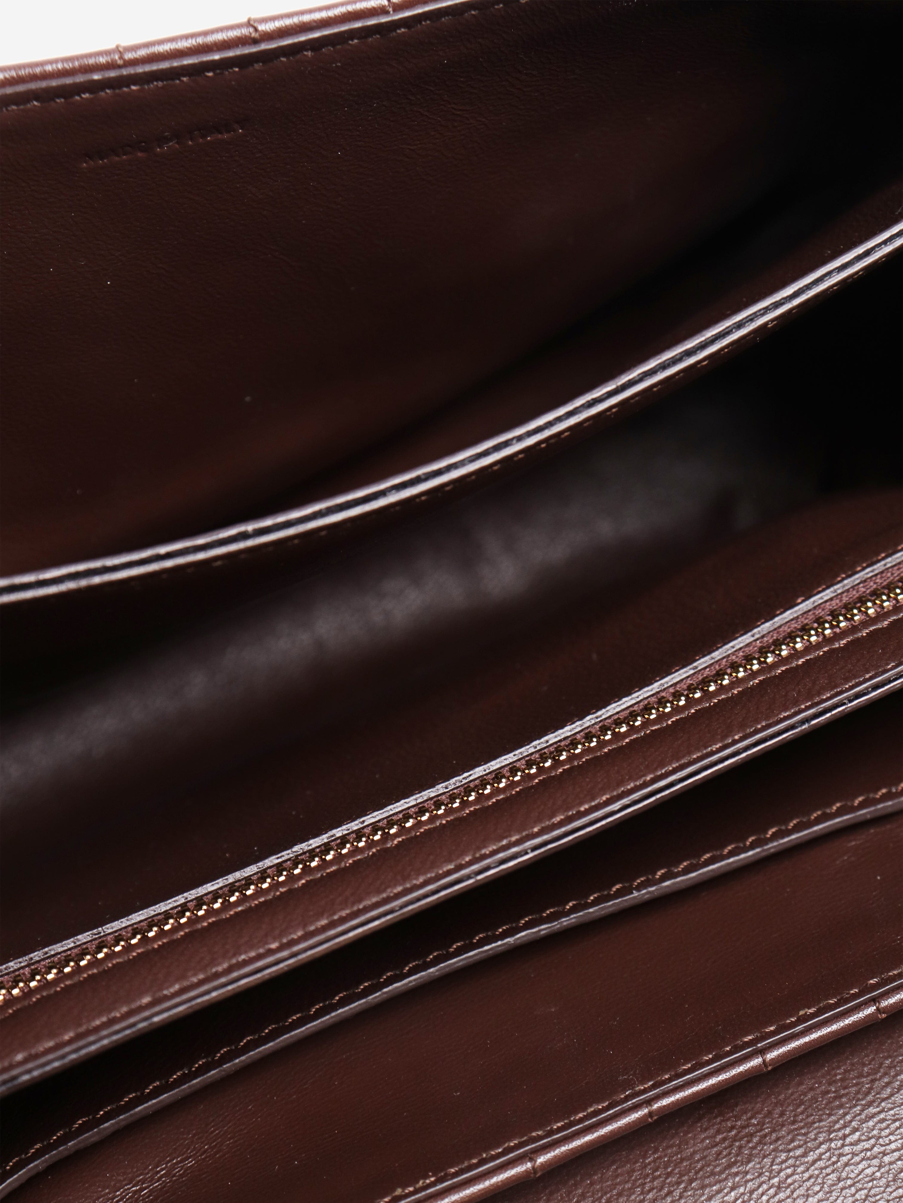 Brown medium leather quilted C bag Cross-body bags Celine 