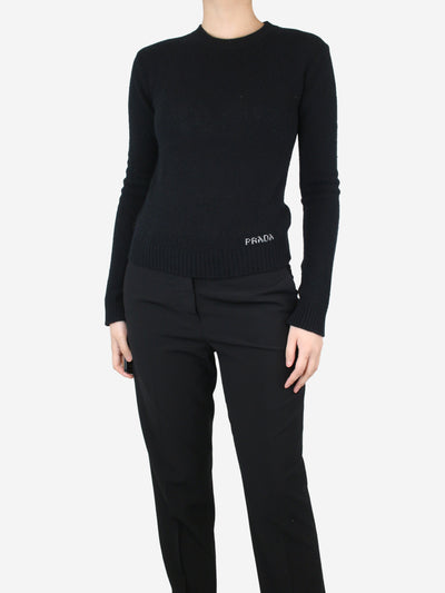 Black crewneck jumper - size UK 10 Knitwear Prada 