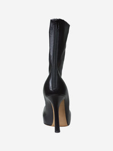 Bottega Veneta Black concealed platform leather boots - size EU 41